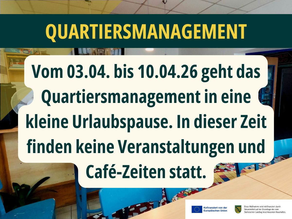 Urlaubspause beim Quartiersmanagement